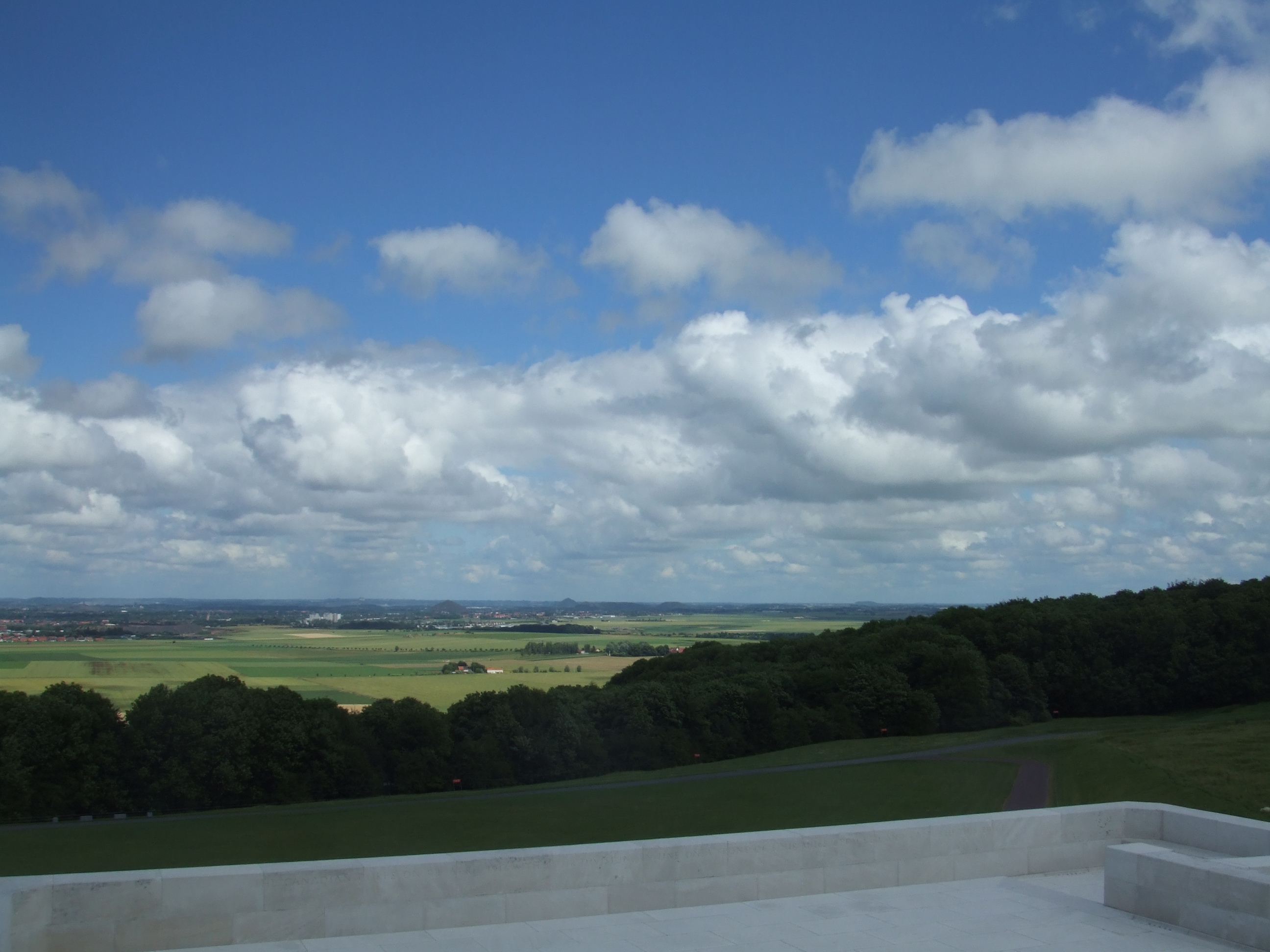 View from the top of Vimy Ridge
