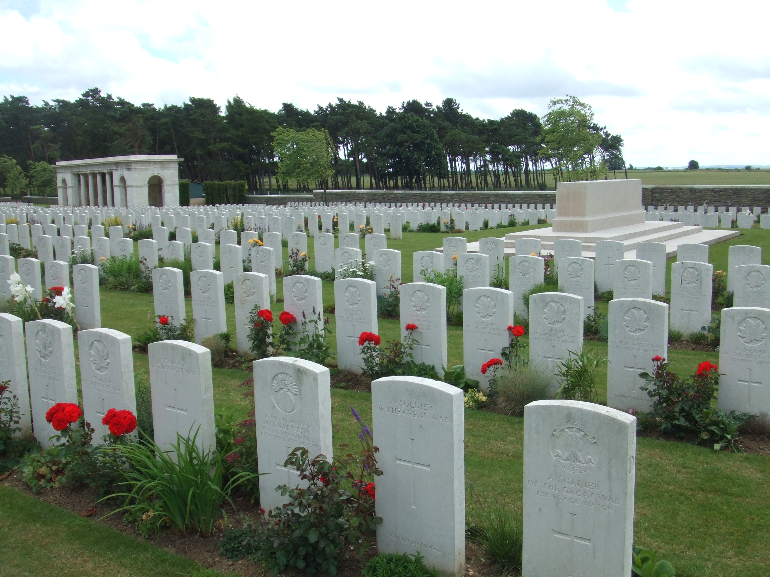 Canadian Gravestones at Vimy Ridge